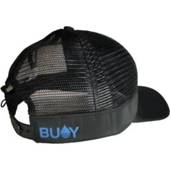 Buoy Wear Ultimate Floating Hat - Black -Kite Boarding Shop buoywear 2023 floating hat black 3