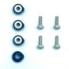 Crazyfly Hexa Binding Screws And Washers - Blue (set Of 4)