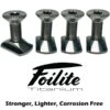 Foilite - M8 Titanium Hydrofoil Hardware Set - 4 Track Nuts And 4 M8 Screws