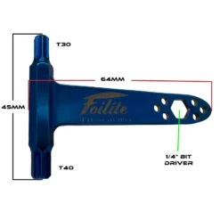 Foilite Titanium Torx Hammer Multi Tool T30/T40 -Kite Boarding Shop foilite titanium torx hammer multi tool 10