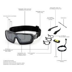 Ocean Chameleon Kiteboarding Water Shades - Shiny Black W/Smoke Lense 7 Ocean Chameleon Kiteboarding Water Shades - Shiny Black W/Smoke Lense -Kite Boarding Shop ocean chameleon glasses matte black smoke lense 4 1