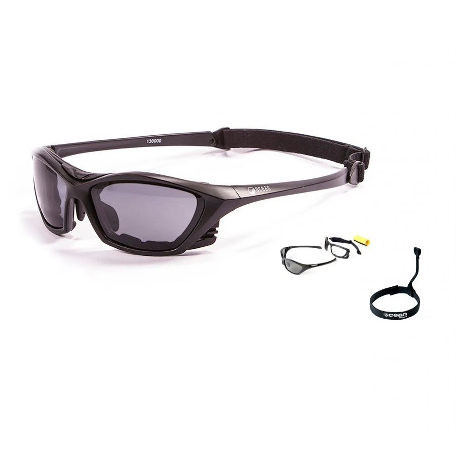 Ocean Lake Garda Kiteboarding Water Shades -Matte Black W/Smoke Lens 2 Ocean Lake Garda Kiteboarding Water Shades -Matte Black W/Smoke Lens - Image 2