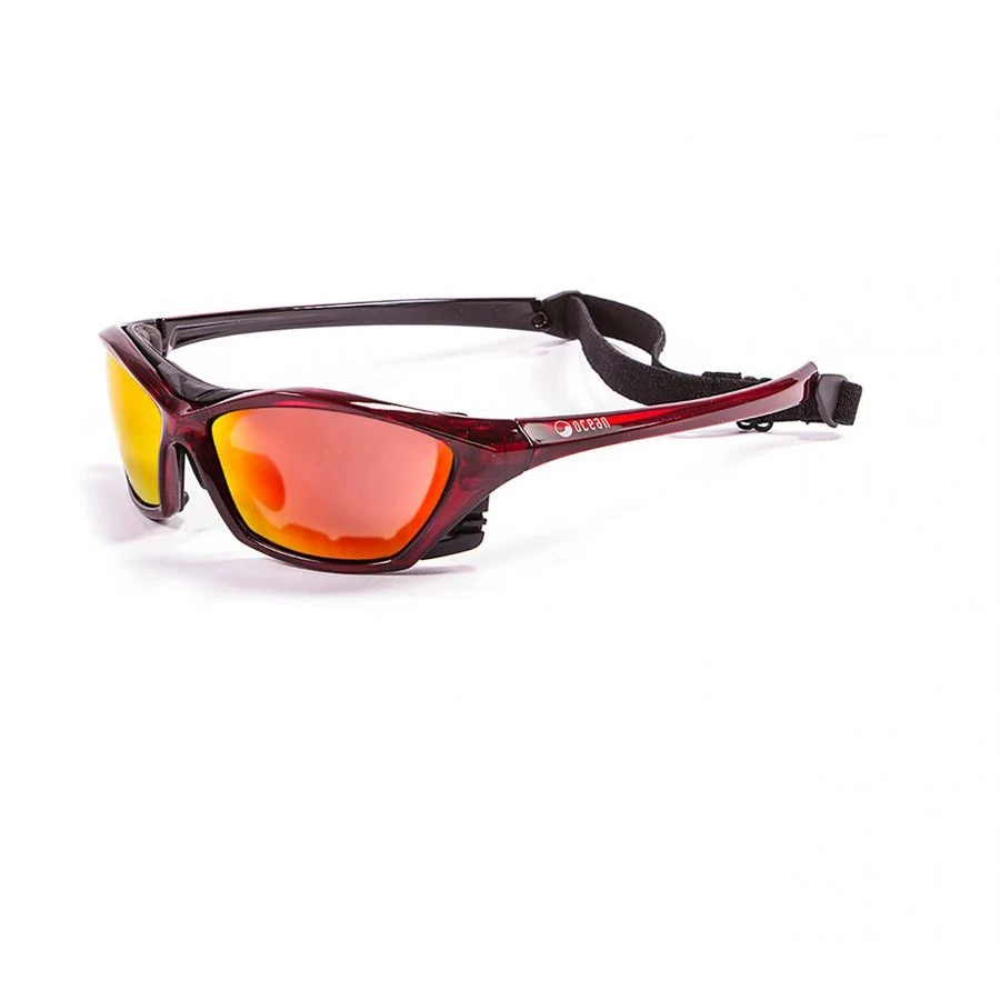 Ocean Lake Garda Kiteboarding Water Shades - Red Transparent W/Red Revo Lens 1 Ocean Lake Garda Kiteboarding Water Shades - Red Transparent W/Red Revo Lens