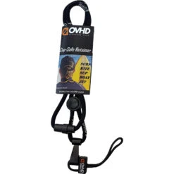 Overhead Surf Cap-Safe Retainer Lanyard Hat Leash 10 Overhead Surf Cap-Safe Retainer Lanyard Hat Leash -Kite Boarding Shop ovhd cap safe retainer black white
