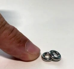 Micro Stainless Steel Ring - 10mm OD X 5mm ID -Kite Boarding Shop pks micro stainless large ring 10mm OD 5mm ID 5