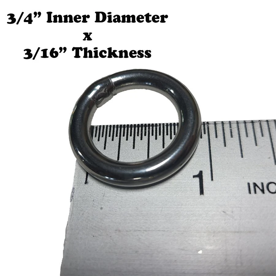 Stainless Steel Ring - Medium 3/4" Ring 2 Stainless Steel Ring - Medium 3/4" Ring - Image 2
