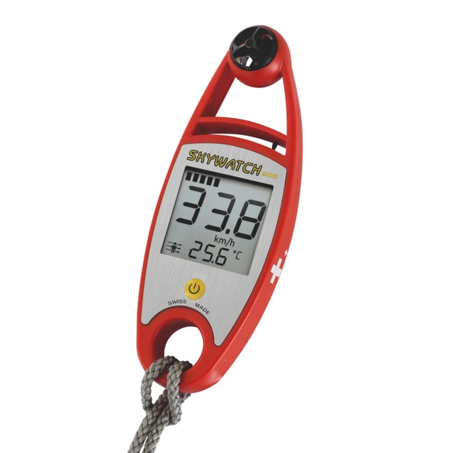 Skywatch Wind - Wind And Temperature Meter - Red 1 Skywatch Wind - Wind And Temperature Meter - Red