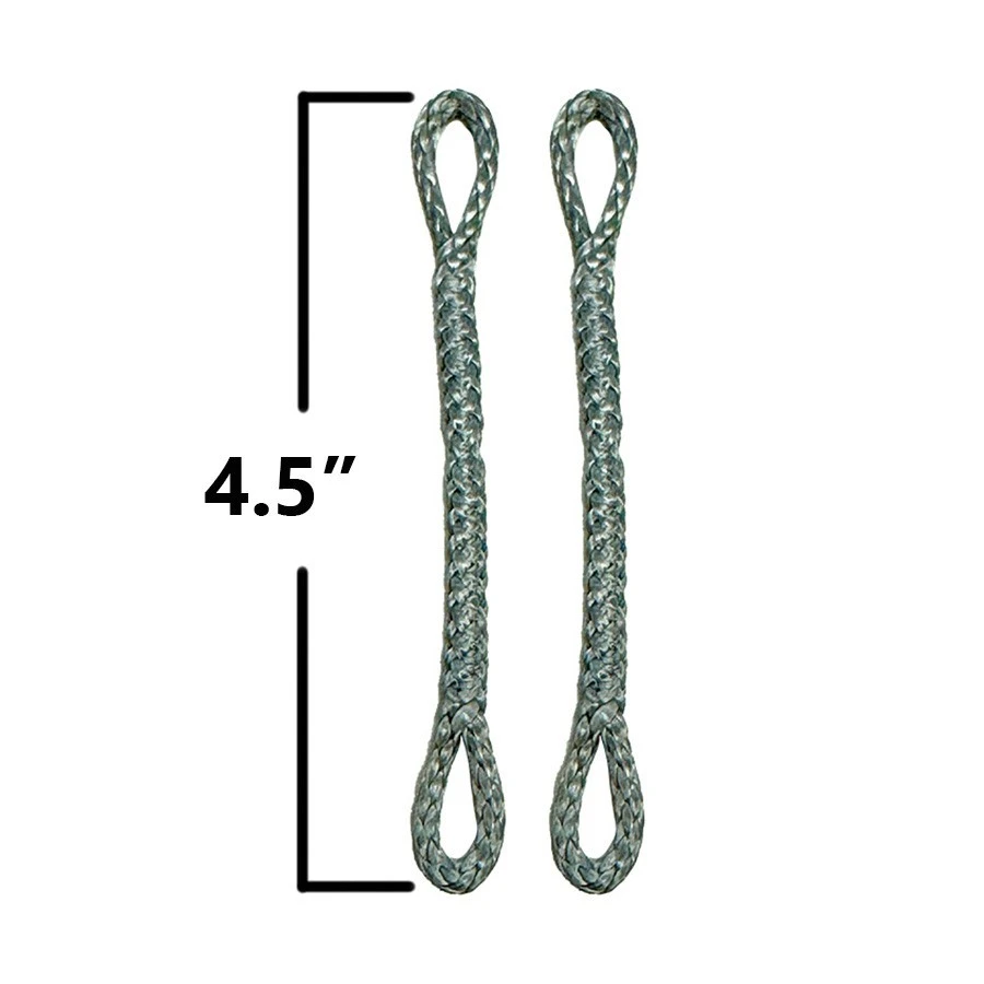 Slingshot Pigtail Loop-loop, 4.5 Inches, Grey (set Of 2) 2 Slingshot Pigtail Loop-loop, 4.5 Inches, Grey (set Of 2) - Image 2