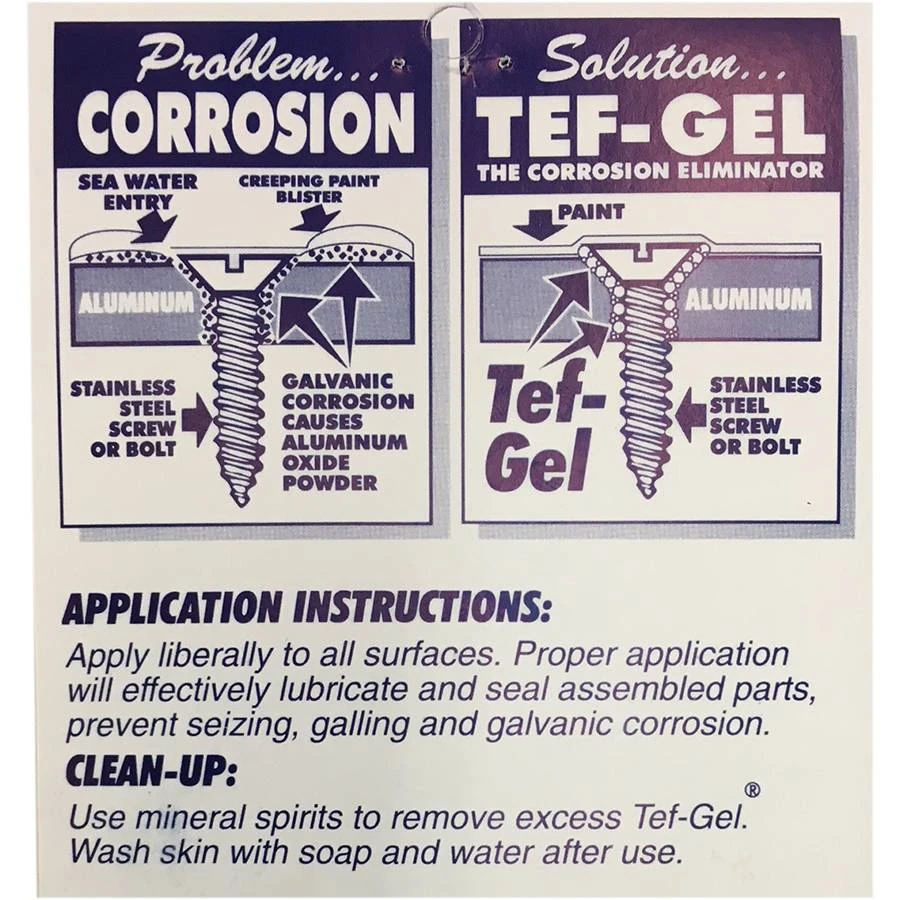 Tef-Gel Corrosion Eliminator And Anti-Seize Lubricant - 20cc 3 Tef-Gel Corrosion Eliminator And Anti-Seize Lubricant - 20cc - Image 3